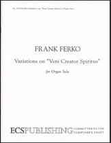 Variations on Veni Creator Spiritus Organ sheet music cover